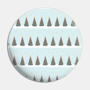 Christmas Trees In Rows Pin