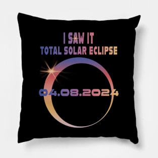 I Saw It Solar Eclipse T-Shirt Pillow