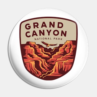 Eagle over Grand Canyon National Park Pin