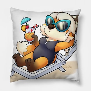 Vacation Fox Pillow