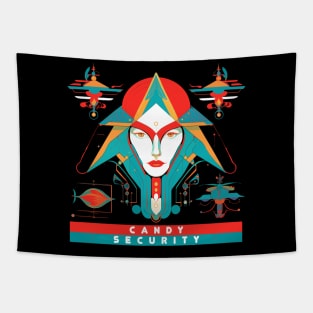 Halloween Candy Security Trick or Treat Mom Tapestry