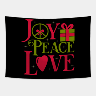 Joy Peace Love Tapestry