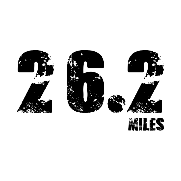 Distressed 26.2 Miles Full Marathon Race Long Distance Runner by charlescheshire