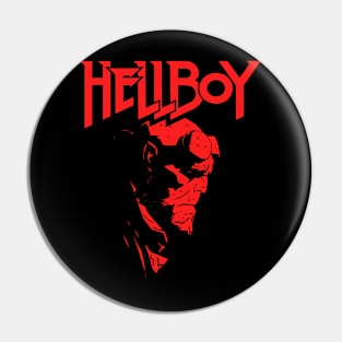 Hellboy Profile (Black Print) Pin