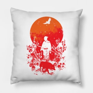 Red Sun Pillow