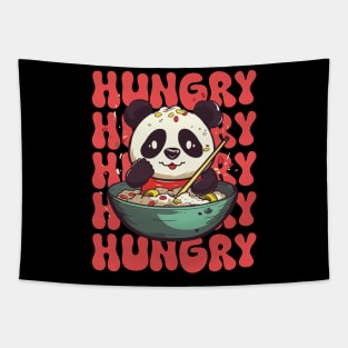 Hungry Cute Panda Kawaii Tapestry