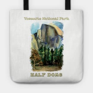 Half Dome, Yosemite National Park, painterly design Tote