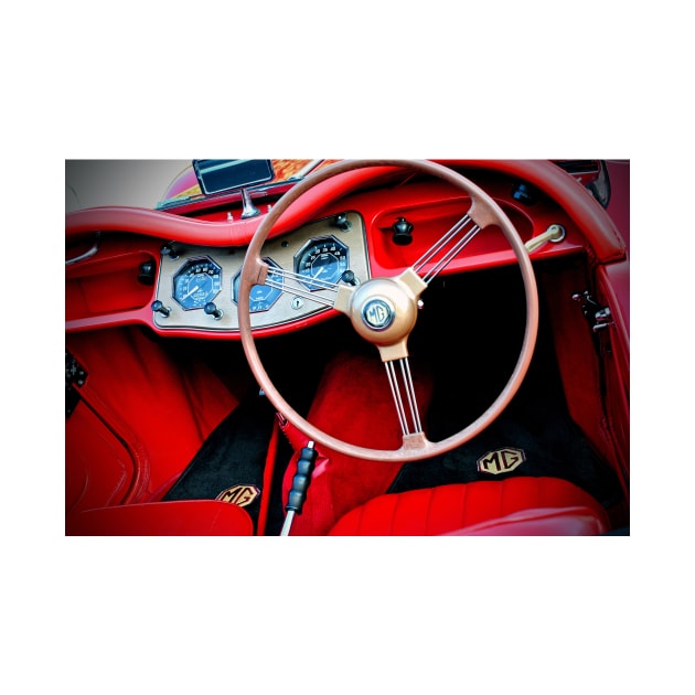 MG TA Classic Sports Car Interior by Andy Evans Photos