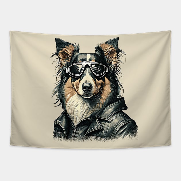 Australian Border Collies are so cool Tapestry by Midcenturydave