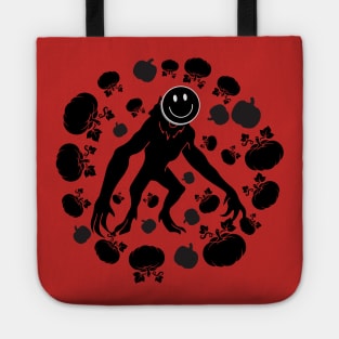 Hallows Eve Werewolf Surrounded by Pumpkins Tote