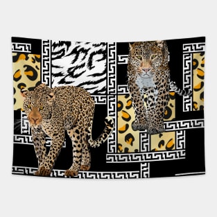 Walking leopards Tapestry