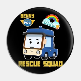 resque squad Pin