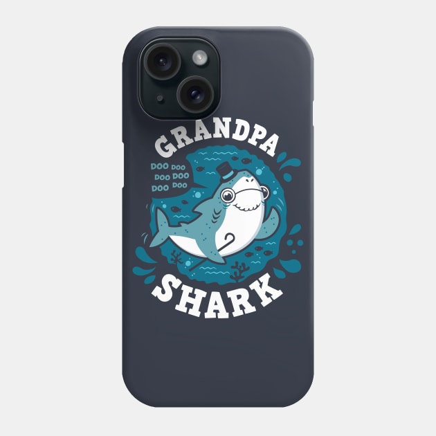 Grandpa Shark Phone Case by Olipop