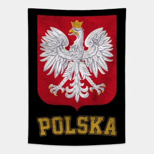 Vintage Style Poland / Polish Eagle Flag Tapestry