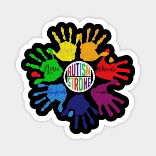 AUTISM STRONG Hands Magnet