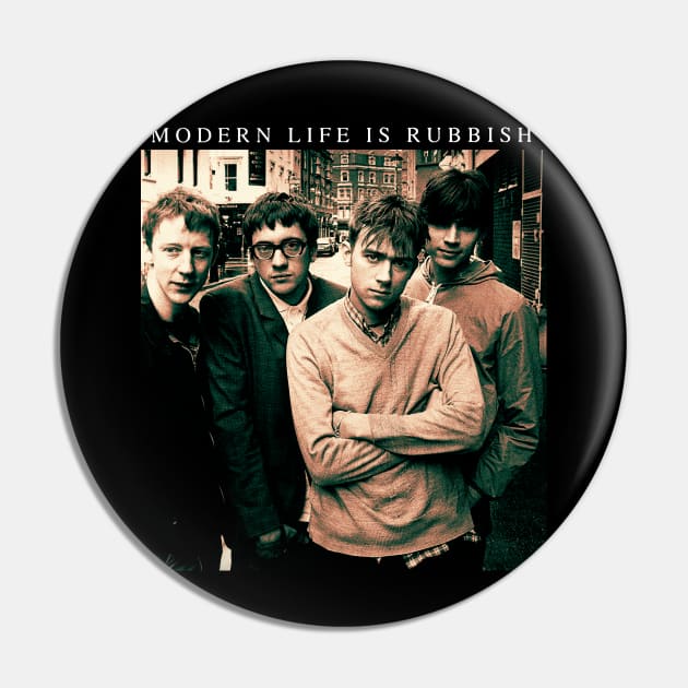 90s Blur Band Pin by Madrock Power