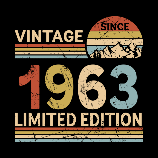 Vintage Since 1963 Limited Edition 60th Birthday Gift Vintage Men's by Schoenberger Willard