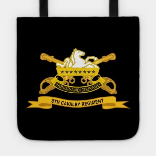 8th Cavalry Regiment w Br - Ribbon Tote