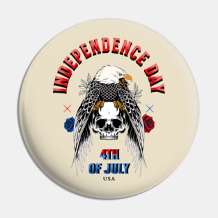 Independence Day Eagle Pin