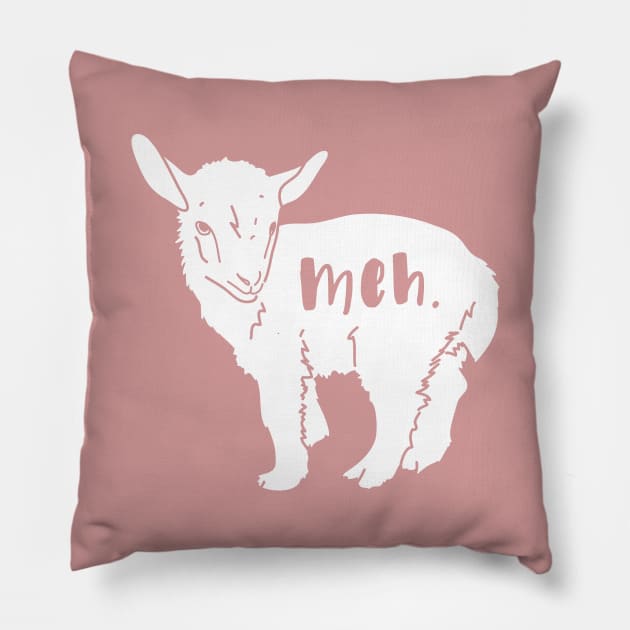 Baby Goat Pillow by Wlaurence