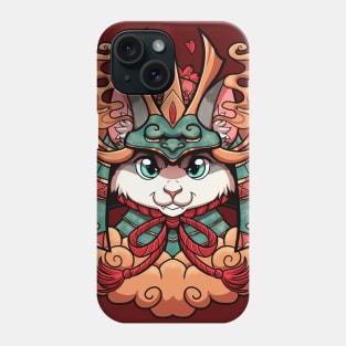 Samurai neko cat furry Phone Case