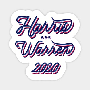 Kamala Harris and Elizabeth Warren joint ticket. A dream Presidential ticket. Magnet