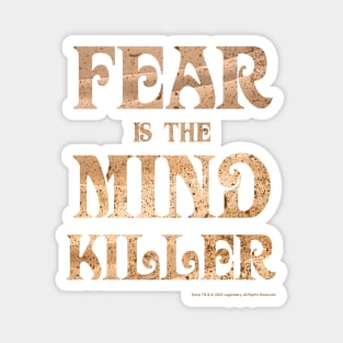 Fear Is The Mind Killer Classic Vintage Dune Quote Magnet