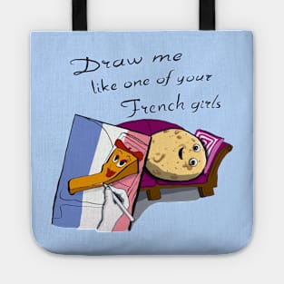 Love story - Draw me like one of your french fries Tote