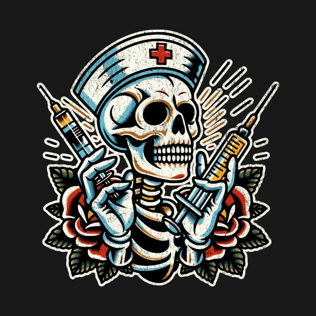 Skeleton Nurse - Textured by firstthreads