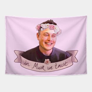 IN MUSK WE TRUST Tapestry