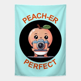 Peach-Er Perfect | Photographer Pun Tapestry