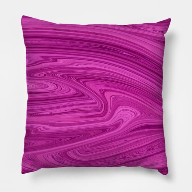 Marble Pink liquid colors grading pattern Pillow by Dolta