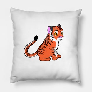 Orange Tiger Pillow