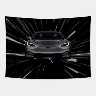 elon model s modified plaid light speed Tapestry