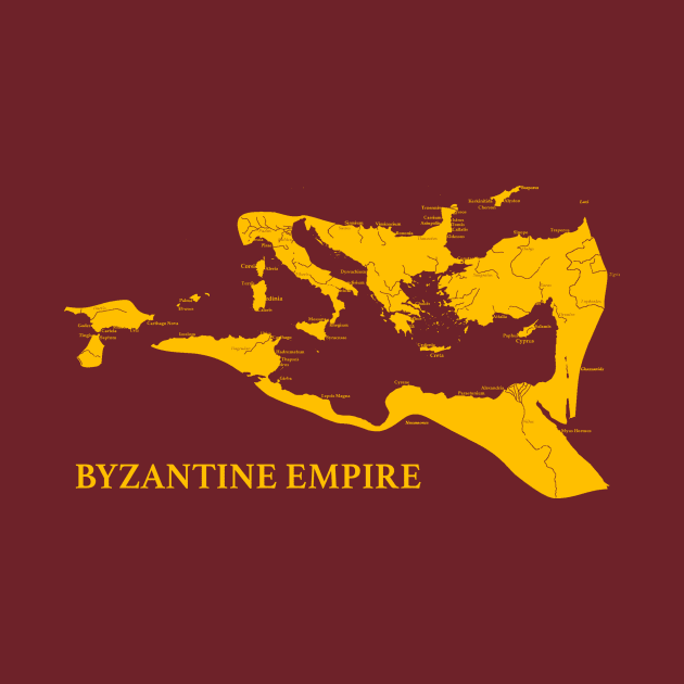 Byzantine Empire Map by Tamie