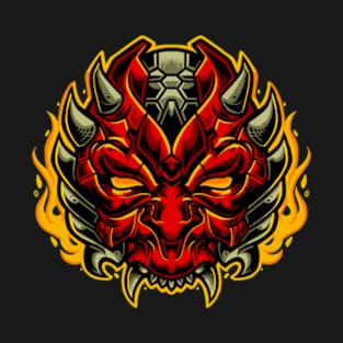 Red Mask Ronin Samurai T-Shirt