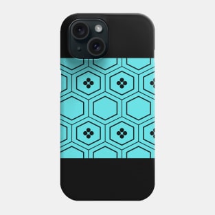 Pattern dots turquoise Phone Case