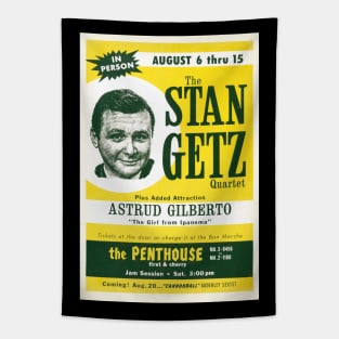 Stan Getz poster - Girl from Ipanema - Penthouse - 1964 Tapestry