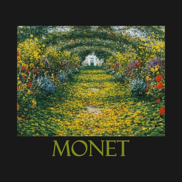 Garden at Giverny, Arches by Claude Monet by Naves