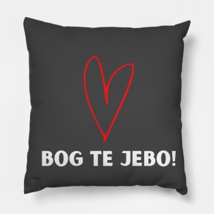 Bog te jebo Pillow