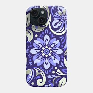 Retro Purple Flower Pattern Phone Case