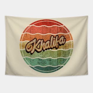 Retro Vintage Khalifa Tapestry