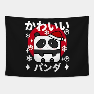 Kawaii Panda Christmas Tapestry