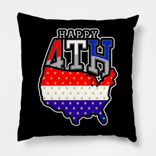 USA Fourth Of July Pillow