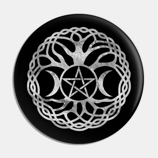 Triple Goddess with pentagram and tree of life Pin by Nartissima