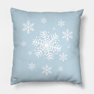 Snowflake Winter Blizzard Pillow