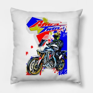 Africa Twin Rider blue Pillow