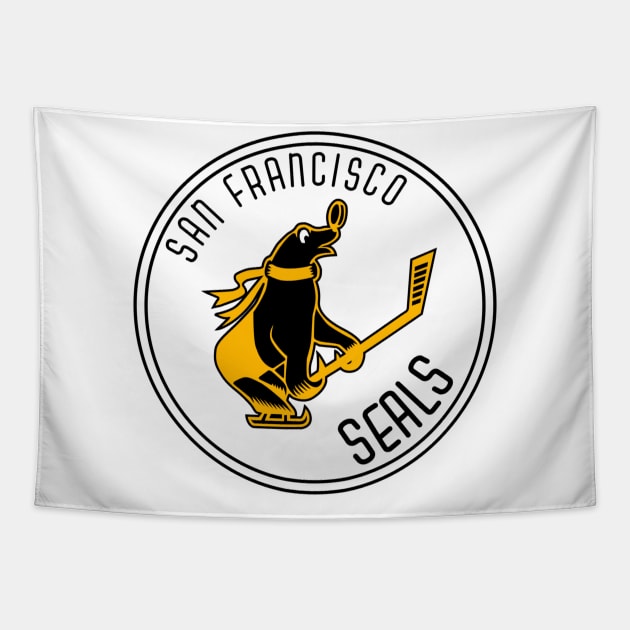 DEFUNCT - San Francisco Seals Hockey Tapestry by LocalZonly