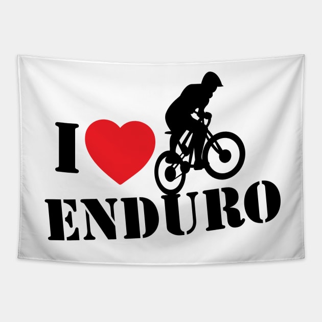 I love Enduro Tapestry by Jkinkwell