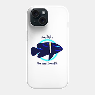 Neon Velvet Damselfish Phone Case